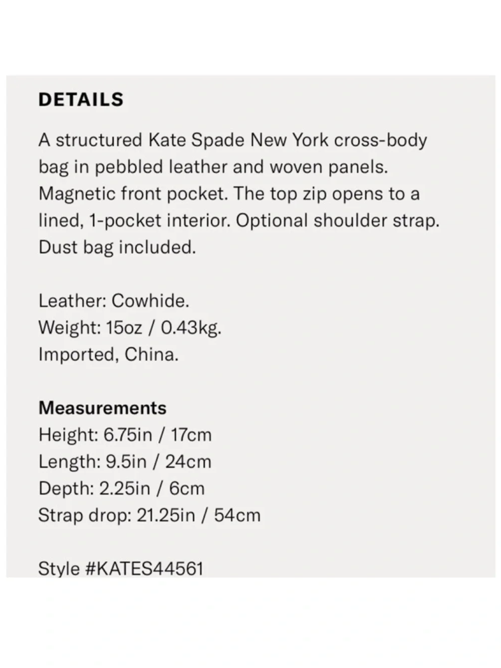Kate Spade New York Cameron Street Clarise Crossbody Bag